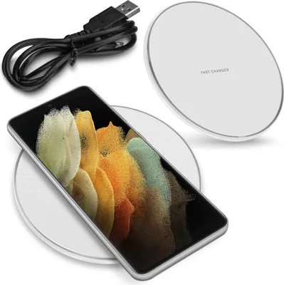 Produktbild von Qi Wireless Schnell Ladestation für Samsung Galaxy S21 S20 Serie 15W 10W Charger
