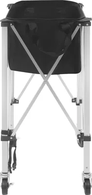 Produktbild von Tennisballwagen - Rollender Ballkorb - 150–170 Bälle - Faltbar - 4 Räder (2 Mit Bremse) - 40 x 40 x 90 cm - Schwarz