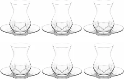 Produktbild von LAV 12-teiliges Teegläser-Set "Serie Alya", 165 ml (6 Personen Set)