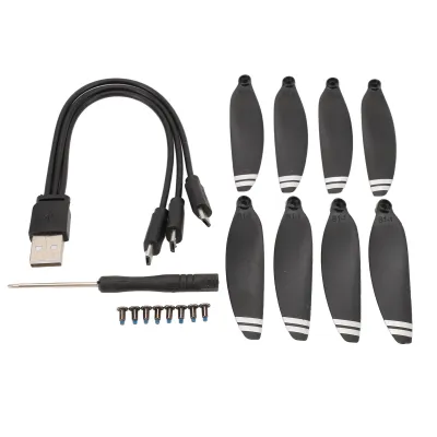 Produktbild von 8PCS 2,5palcové vrtule pro E88 E58 RC dron kvadrokoptéra náhradní listy Nízkohlučné vrtule
