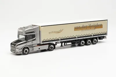 Produktbild von Herpa LKW Scania Hauber Aerop. Ga-KSZ Bordw Van der Heijden 314688