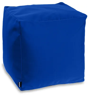 Produktbild von H.O.C.K. Classic Uni Outdoor Bean Cube Pouf 40x40x40cm royal blau