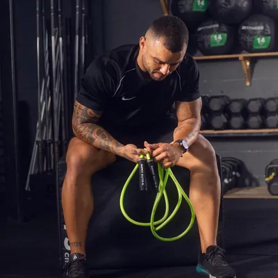 Produktbild von Springseil - Muay Thai 3.0 gewichtet - intensive Training - MMA Fitness Springseil - Schweres PVC Springseil - Ganzkörper Workout Springseil