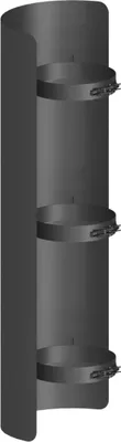 Produktbild von Ø 120 mm Ofenrohr Strahlungsschutz - 75 cm - schwarz