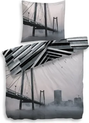 Produktbild von Heckett & Lane Renforcé Bettwäsche 135x200 cm + 80x80 cm Grau