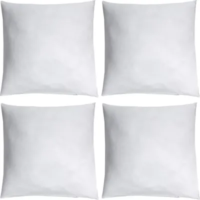 Produktbild von Kissenfüllungen - 50 x 50 cm - Weiß - Faserbällchen - 4er Set