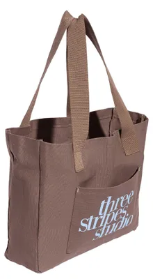 Produktbild von adidas Three Stripes Studio - Shopper 43 cm (earth strata/glow blue/white)