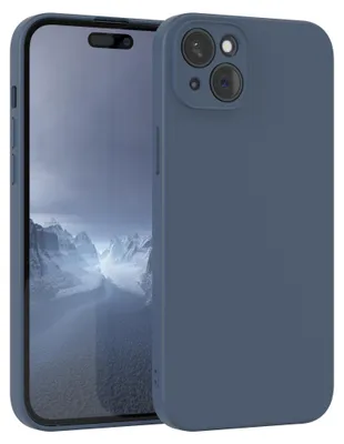 Produktbild von EAZY CASE - TPU Hülle für Apple iPhone 15 Plus, TPU Case stoßfeste Handyhülle, weiches Cover mit Kameraschutz, Silikonhülle in Dunkelblau
