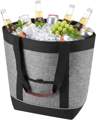 Imagen del producto de Bolsa térmica aislada, de 30 litros, plegable, impermeable, ideal para picnics y compras