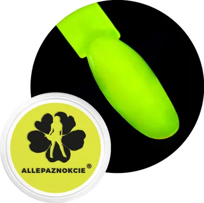 Produktbild von Neon-Nagelpigmentpulver Neon UV-Pigment Allepaznokcie Glas 0,6 g Nr. 03