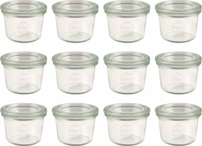 Produktbild von WECK 755- Mini-Sturzglas 50ml 755, o. Ringe u. Klammern, klar (12er Pack)