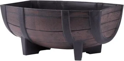 Produktbild von PROREGAL Blumentopf GDA Holz-effekt 817, Teak, 41x29x19cm, Fass