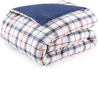 Produktbild von Tommy Hilfiger Bettwäsche-Garnitur Navy Checks Farbe Natural Größe 200x200+2x80x80 AL