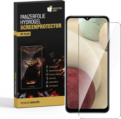 Produktbild von 2x Panzerfolie für Samsung Galaxy A12 HYDROGEL FULL-COVER Displayschutz HD KLAR Schutzfolie Folie