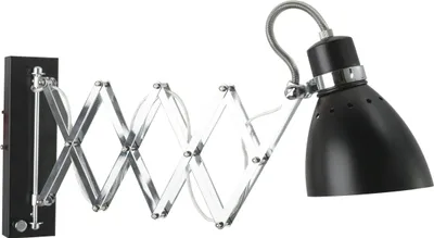 Produktbild von Steinhauer - Modern Industrie | Vintage | Wandleuchte mit ausziehbarem Scherenarm schwarz - Plume Dimmer | Dimmbar | Wohnzimmer | Schlafzimmer | Küche - Metall Andere - LED geeignet E27