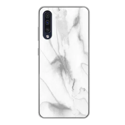 Produktbild von MuchoWow® Handyhülle Schutzhülle Hülle für Samsung Galaxy A50 Marmor - Grau - Weiß - Abstrakt - Marmoroptik Silikon Softcase Handy Hülle - Mobiltelefonhülle
