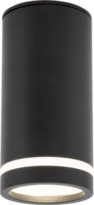 Immagine prodotto di Lampada da soffitto in metallo rotonda D: 5,5 cm montata in superficie nero GU10 Lampada spot moderna da soffitto Plafoniera