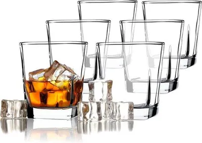 Produktbild von Famanu Trinkgläser Set, 6 Stück, robuste Wassergläser, hochwertiges Glas, 250 ml
