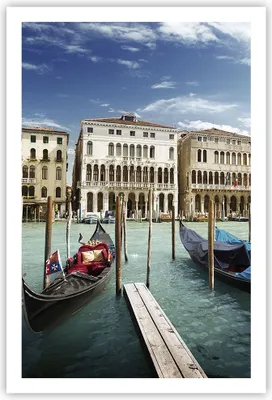 Produktbild von Poster - Poster ohne Rahmen - Architektur venedig italien gondel - 61x91,5 cm - Wand Bild - Wanddeko - Wandbilder - Kunstposter - Wandposter - Bilder - Kunstdruck - Wandbild - P2XPA61x91-2705