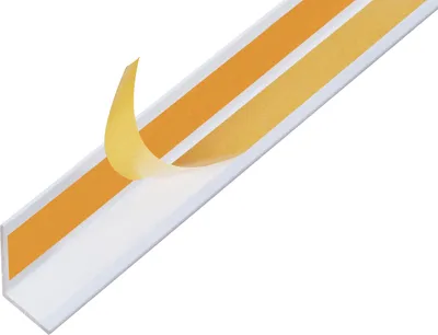 Image de Alberts 423971 Cornière, autocollante, aluminium, blanc, 1000 x 20 x 20 mm, jeu de 4 pièces