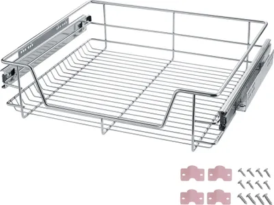 Produktbild von Teleskopschublade für Küchen- und Schlafzimmerschränke - 60 cm, pro Stück
