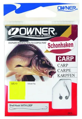 Produktbild von Owner Schonhaken silber RL-238 70cm - gebundene Angelhaken, Größe/Tragkraft/Durchmesser/Inhalt:Gr. 4 / 3.7kg / 0.20mm / 10 Stück pro Packung