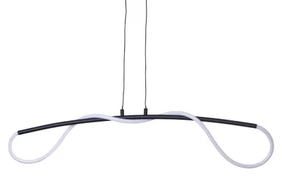 Image de Suspension LED 23,5W, lumière blanche neutre (4000K), couleur noire, pour intérieur, idéale pour salle à manger, salon ou cuisine