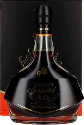 Image de Carlos I Imperial X.O. Solera Gran Reserva Brandy de Jerez 40% Vol. 0,7l en boîte cadeau