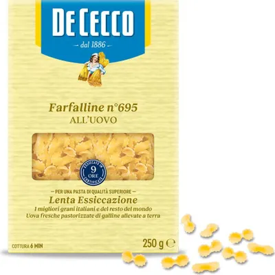 Produktbild von De Cecco - De Cecco Farfalline all'uovo 695