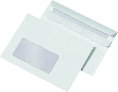 Produktbild von 1000 Briefumschläge Din C6 selbstklebend mit Fenster