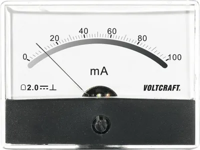 Produktbild von VOLTCRAFT AM-86X65/100MA AM-86X65/100MA Einbau-Messgerät AM-86X65/100mA/DC Drehspule