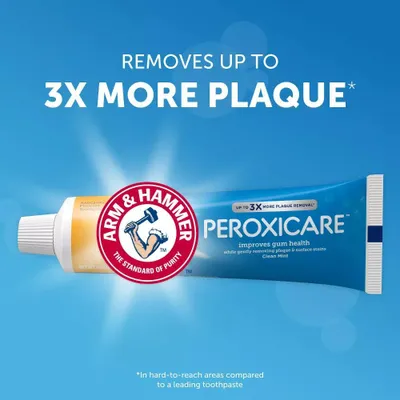 Immagine prodotto di Arm&hammer | Dentifricio - Peroxicare - 170 g - Pulizia profonda e sbiancamento dei denti - Per denti più bianchi