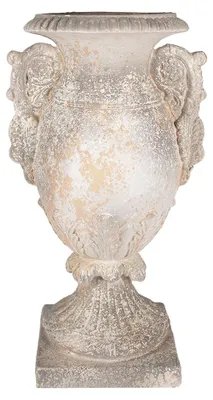 Productafbeelding van Clayre & Eef bloempot, 34x26x60 cm, beige/grijs, magnesiumoxide (MGO)