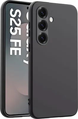 Produktbild von Hülle für Samsung Galaxy S25 FE Handyhülle Back Cover Silikon Case Bumper in Schwarz