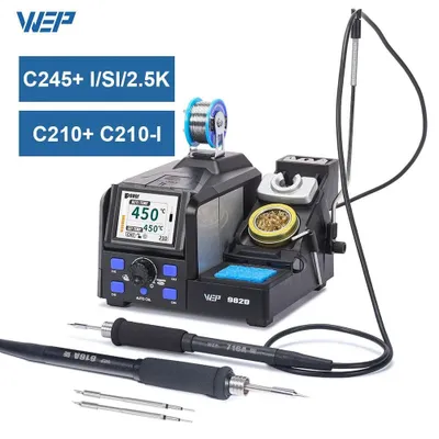 Obrázek produktu pro Pájecí stanice, LCD displej, nastavitelná teplota, 982D C245C210, EU (110–240 V)