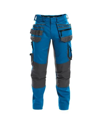 Immagine prodotto di Pantaloni da lavoro DASSY® FLUX elasticizzati, con tasche a fondina e tasche per ginocchiere AZUR BLUE/ANTHracITE GREY taglia 52 lunghezza: MENO