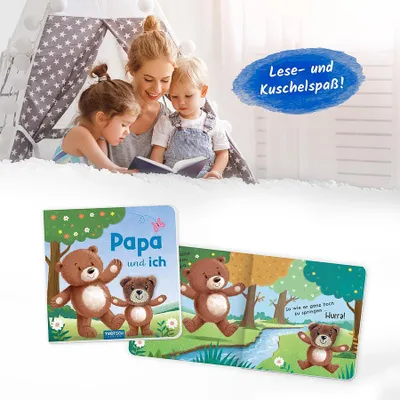 Produktbild von Trötsch Fingerpuppenbuch Papa und ich