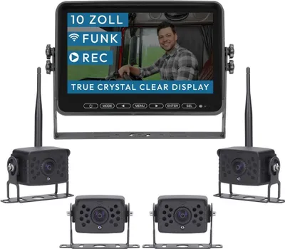 Produktbild von 10" FUNK-Set ELEMENT WIRED HD | mit 4 Kameras | Wohnmobil & LKW bis 21 Meter RVS-24677