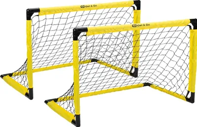 Obrázok produktu pre Sada dvoch futbalových bránok Get & Go – skladacie, 91 × 61 × 61 cm