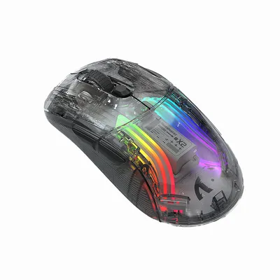 Produktbild von Kabellose Maus, Gaming-Maus, drei Modi, transparente Maus