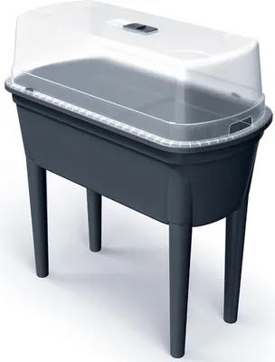 Produktbild von Prosperplast Anzuchttisch Set Bloomo Kunststoff 77,5 x 38 cm anthrazit