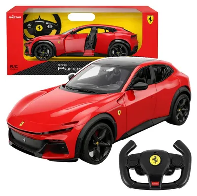 Zdjęcie produktu dla Samochód zdalnie sterowany Ferrari Purosangue RC Rastar, kolor czerwony, skala 1:14