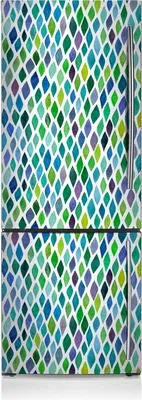 Produktbild von Magnetfolie Magnete Küche Kühlschrank Dekoration 60x190 cm - Bunte Muster