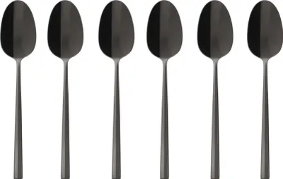 Produktbild von Sambonet Rock PVD 6 Cucchiaini Moka Nero Lucido