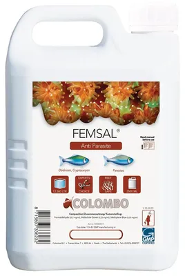 Productafbeelding van Colombo Marine Femsal behandeling tegen witte stip en huidparasieten bij zeewatervissen 2500ML - 12.500L