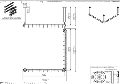 Immagine prodotto di pba 01 Asta doccia AS 1000X1000X440mm in nylon