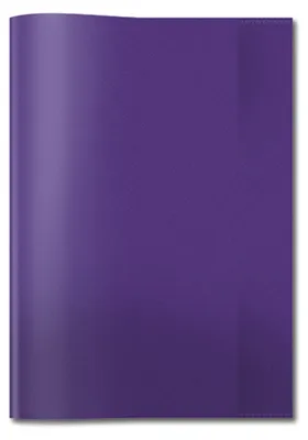 Produktbild von Heftschoner A4 PP transparent/violett Packung mit 25 Stück