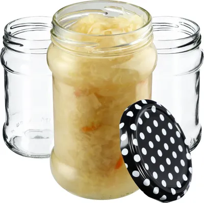 Obrázek produktu pro KADAX malé zavařovací sklenice 315 ml, fi66, sklenice na med, sklenice na džem s víčkem