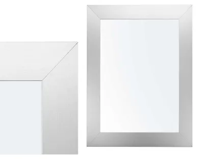 Produktbild von Wandspiegel Verona - silber - mdf-Rahmen - breiter Rahmen - 38 x 48 cm - Flur - Toilette - Zimmer