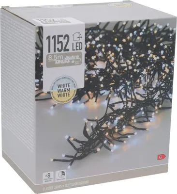 Zdjęcie produktu dla Lampki choinkowe 1152 LED timer zimny biały ciepły biały